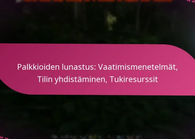 Palkkioiden lunastus: Vaatimismenetelmät, Tilin yhdistäminen, Tukiresurssit