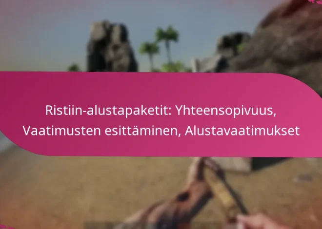 Ristiin-alustapaketit: Yhteensopivuus, Vaatimusten esittäminen, Alustavaatimukset