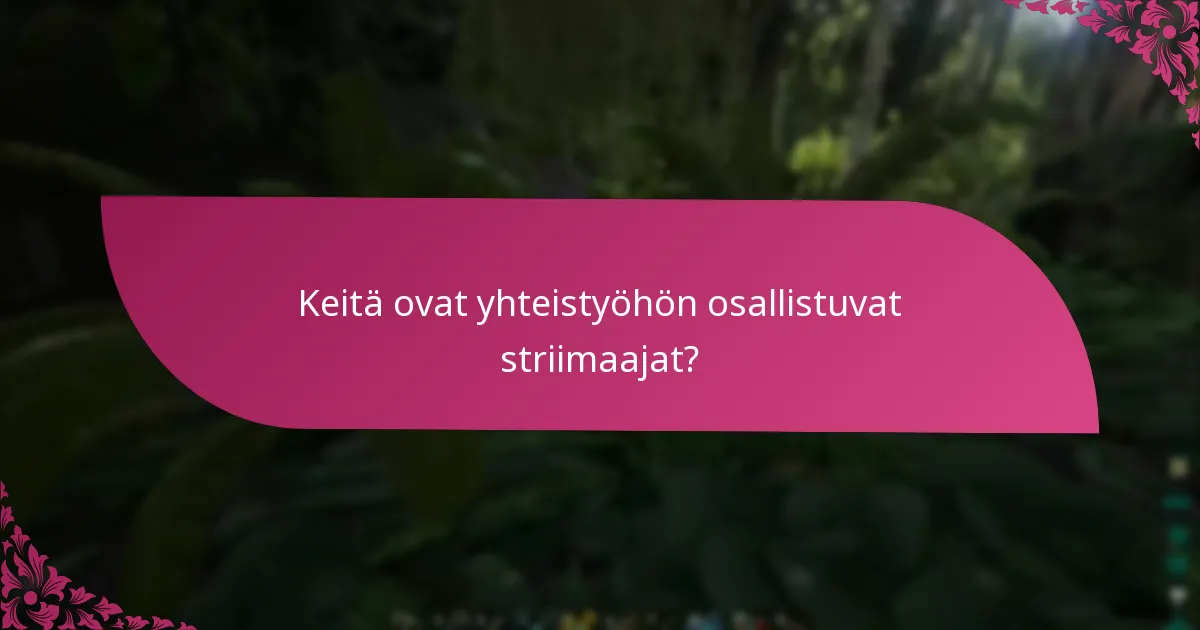 Millainen on yhteistyön tapahtuma-aikataulu?