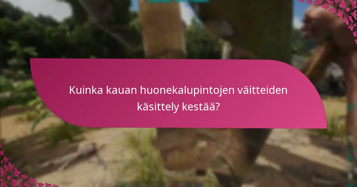 Mitkä lähteet ovat luotettavia huonekalupintojen väitteille?