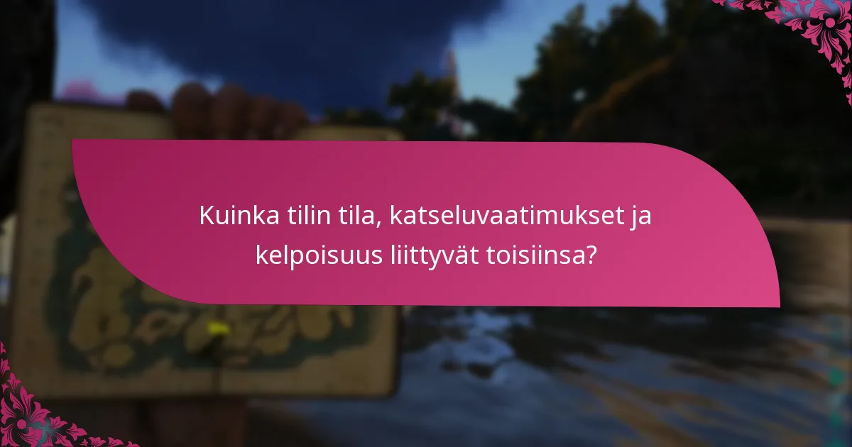 Mitkä ovat katseluvaatimukset osallistumiseen?