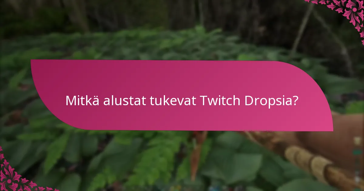 Kuinka valmistautua Twitch Drops -tapahtumiin?
