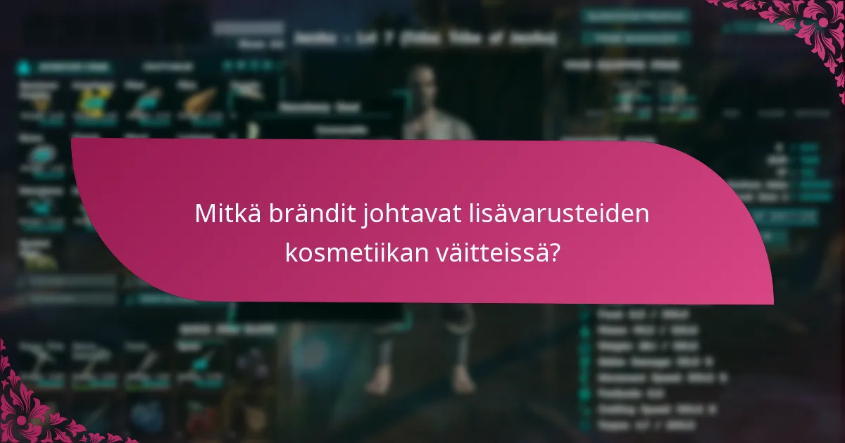 Kuinka kausiluonteinen saatavuus vaikuttaa lisävarusteiden kosmetiikkaan?