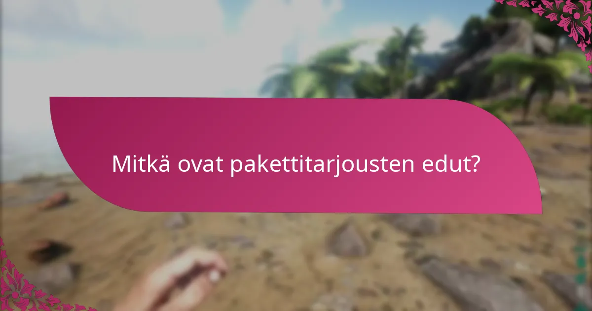Mitkä ovat pakettitarjousten mahdolliset riskit?